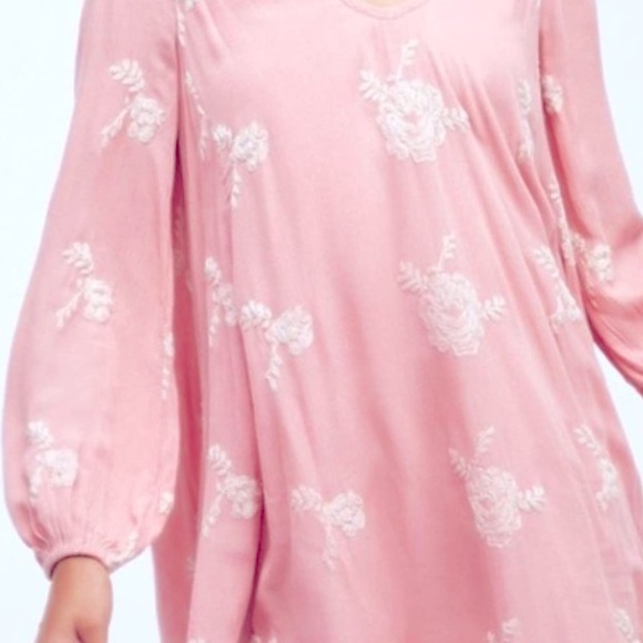 Free People Emma Embroidered Tunic Dress NWT! - Picture 2 of 2